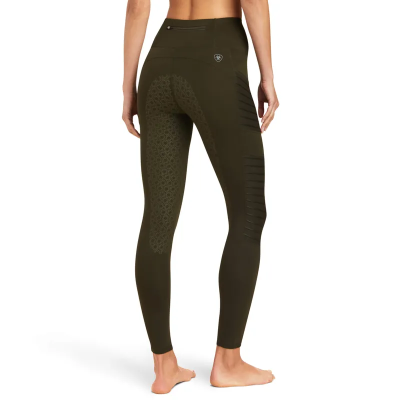 Ariat Women's Eos Moto Full Seat Tights - Forest Mist-1
